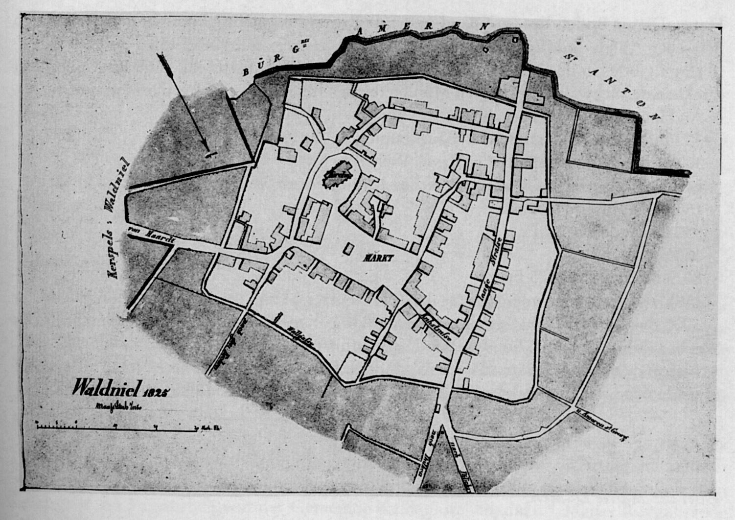 3.33 Ortsplan von 1825 (c) Karl-Heinz Schroers